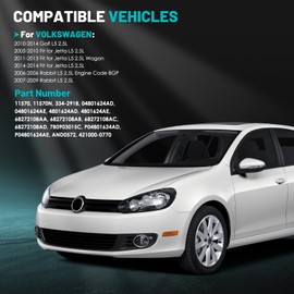 Farrme 11254 Car Alternators 140Amp Fit for Volkswagen Jetta 2005-2014, Golf 2010-2014, Rabbit 2006-2009 L5 2.5L Automotive Replacement Alternators 07K903023A, 0124525102, ABO0402