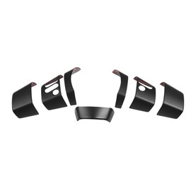 Fit for Toyot@ FJ Cruiser 2007-2021 Steering Wheel Button Cover, ABS Car Steering Wheel Panel Protection Frame Molding Sticker Trim, 7PCS (Matte Black)