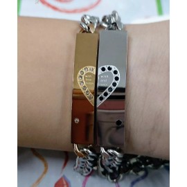 K&H Pulseras De Parejas Promesa Amor Y Felicidad