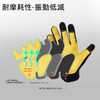 [Vgo...] Men's Mechanic Gloves, Work Gloves, Handle, Cowhide Leather, Shockproof,
