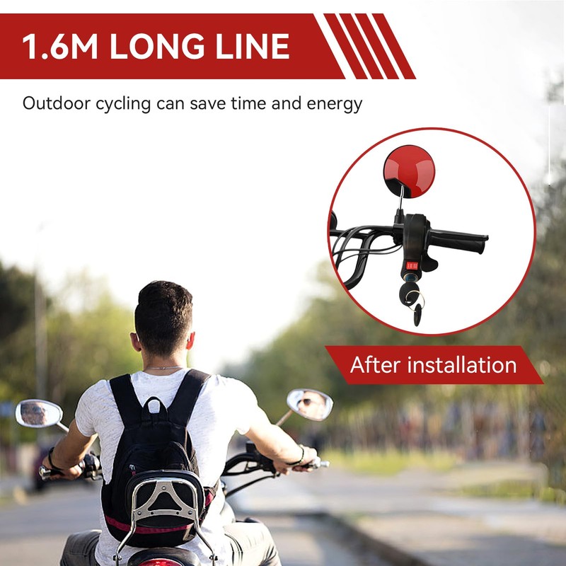 Frdhee Thumb Throttle Ebike, 3 Speed Switch Electric Scooter Throttle