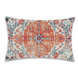 Boho Vintage Satin Pillow Case Queen Size,Soft Pillowcases for Hair and Skin Similar to Silk,Pillowcases with Hidden Zipper Bedding Accessories,20X30 Inches,1 Pack