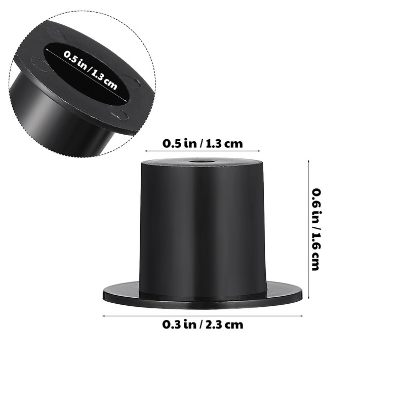 ABOOFAN 50 Pieces Clown Hat Plastic Mini Top Hat Black