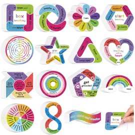 150 Pcs Calm Strips Sensory Stickers - Anti Stress, Anxiety Relief Items - Boho, Waterproof, Fidget - Classroom Teacher Supplies