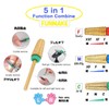 Nail Bit Gold Combination 5-in-1 Multi-Bit QT-122 (M (gold))
