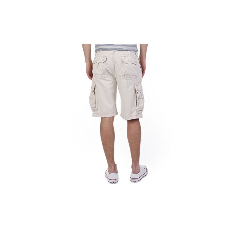 UNIONBAY Men's Survivor Belted Cargo Short, Stone, 38