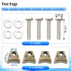 4 Pcs Pool Ladder Anchors Bronze Wedge Assembly PW-4C, Compatible