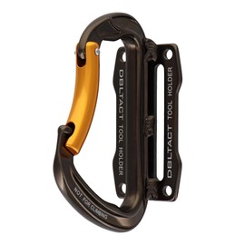 Sankyo Corporation DBLTACT Carabiner Tool Difference (Curved Gate) High Strength Aluminum Forged Gunmetal DT-ATH-G