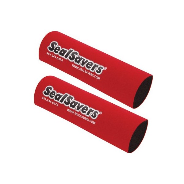 Seal Savers Fork Covers 44-50mm Fork Tube, Short Red for