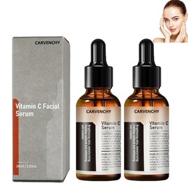 LOYOTICE 2 Unidades De Sérum Facial De Vitamina C Carvenchy, Esencia, Hidratación, Humectación De La Piel, Sérum De Vitamina C, Sérum Facial Antienvej