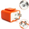 2 Pcs Universal 12V 2-Pin Flasher Relay, Motorcycle LED Turn
