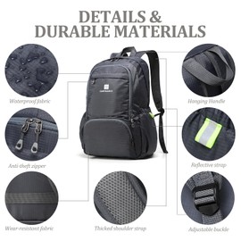 CLANTRILOBITE Travel Backpack Carry On Flight Approved Waterproof Anti Theft Lightweight Backpack for Women Men