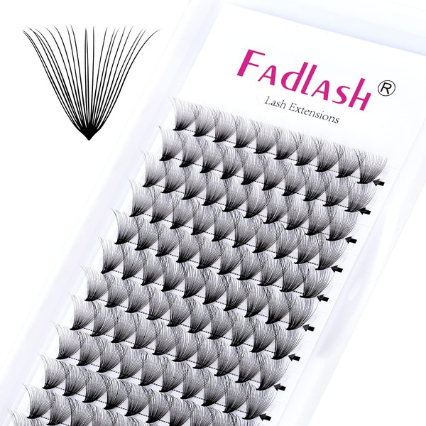 Pre Made Fans Eyelash Extensions 20D 0.07-D Curl 12mm Fadlash