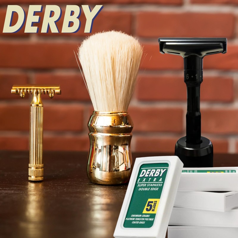 5 Derby Extra Professional Double Edge Razor Blades for straight