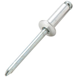 SK11 Stainless Steel Rivet, Φ0.19 inches (4.8 mm), Tightening Plate Thickness: 0.25 - 0.4 inches (6.4 - 9.6 mm), Pack of 15 ST6-6