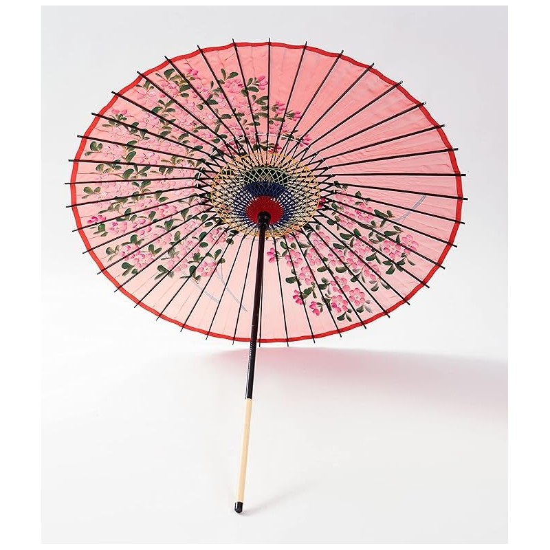 山本竹細工屋 （YAMAMOTOTAKIZAYIKUYA) Japanese Umbrella Silk Umbrella Sakurae Sequel Pattern Dance