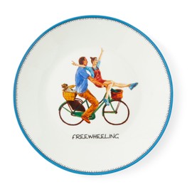 Spode Kit Kemp 6" Doodles Tidbit Tray | Assorted Taglines | Fine China | Dishwasher Safe | Ideal for Appetizers, Snacks, or Desserts | Home, Entertainment, and Gathering Use