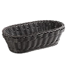 Baguette basket, oval 28 x 16 cm, H: 8 cm Polypropylene, black
