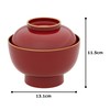 yam002 Yamanaka Lacquerware Zoni Bowl Soup Bowl with Lid, Large,