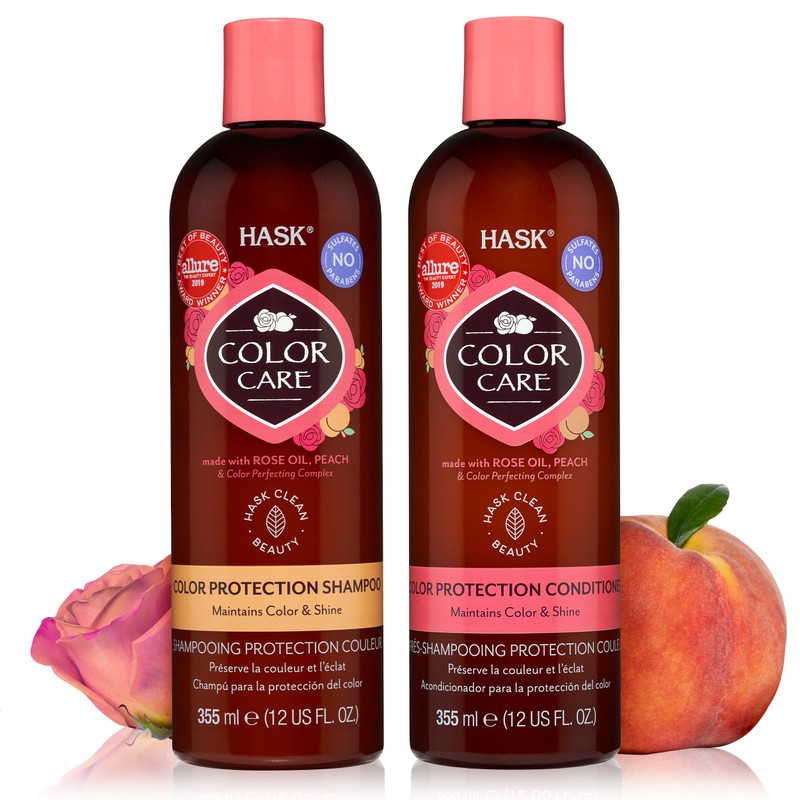 HASK Set De Champú Y Acondicionador Para Cabello Teñido Sin
