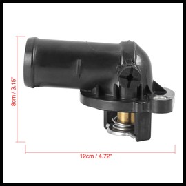 Hihaha Car Auto Thermostat Housing 5184570AH 7B012111 for Chrysler Town Country 11-16 Durable Material