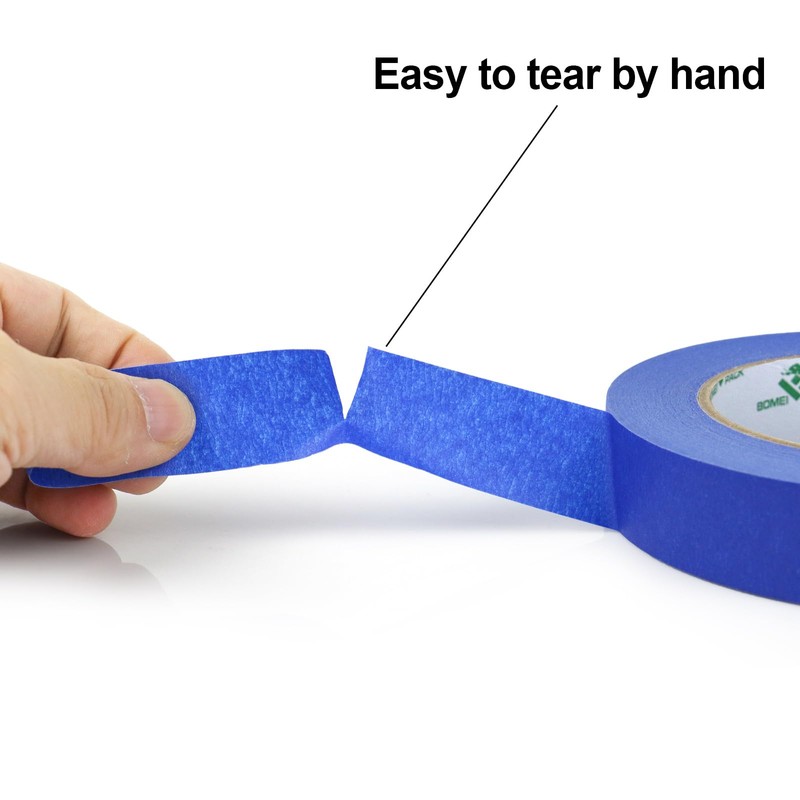 BOMEI PACK Blue Masking Tape Decorative Writable Blue Painters Tape