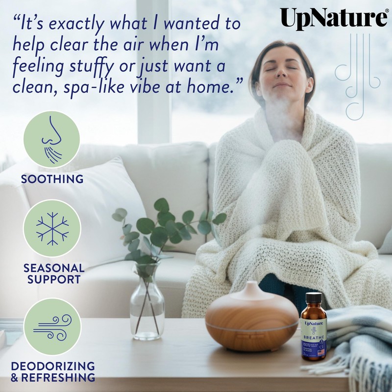 UpNature Breathe Essential Oils Blend (Large 2oz) Essential Oils for