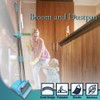 Broom and Dustpan Set Lightweight Upright Lobby Broom and Dust