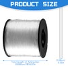 Lotsdonxia Clear Fishing Line, 200M Invisible Monofilament Wire, Suitable for