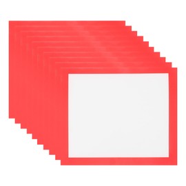 MECCANIXITY 10PCS Shikishi Paper, 13" x 13" Red Calligraphy Paper Sheets, Shikishi Boards with Square Blank for DIY Painting, Drawing, Calligraphy