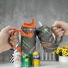 Soda Can Holder Set of 2, Gray & Orange, 12-Oz