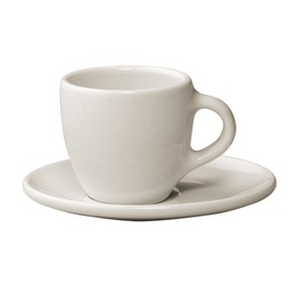 KINTO 26545 TOPO Cup & Saucer, 2.8 fl oz (80 ml), White