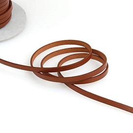 Nippon Chuko MTLS1005-3-1M Genuine Leather Tape 0.2 inch (5 mm) Width x 3.3 ft (1 m) Cut Col.3 Brown Leather Craft Leather Tape