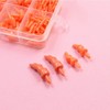 POFET 160pcs Plastic Long Safety Noses for Christmas Snowman, Miniature