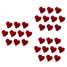 TOVINANNA 30pcs Mini Heart Claw Clips for Women Clip Bangs Barrette Hair Small Flocking Heart Hair Jaw Clamp