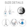 Shusukue 925 Sterling Silver Chicken Dangle Earrings Animal December Birthstone