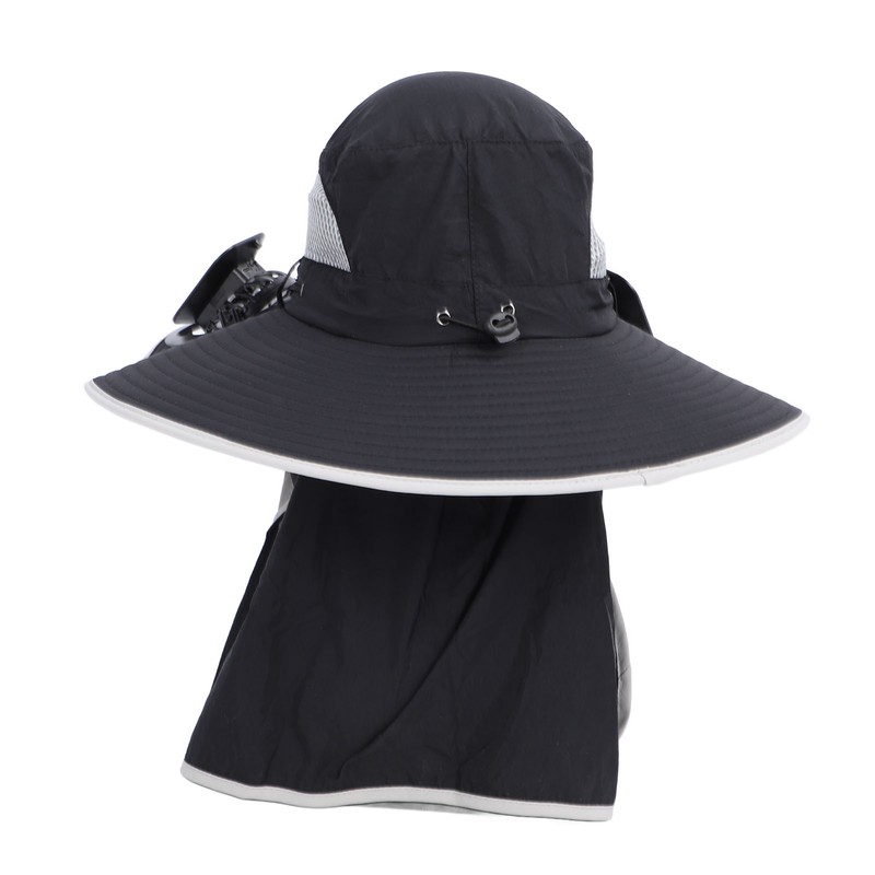 Wide Brim Solar Fan Hat Outdoor Fishing Sunscreen Quick Drying