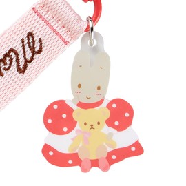 Sanrio 306746 Logo Embroidered Tag Keychain Character Grand Prize Vol. 1 Maron Cream Maron-chan 5.1 x 1.6 x 0.3 inches (13 x 4 x 0.7 cm) Character