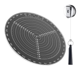 300 mm 12 Inch diameter Largest Round Center Finder Compass Drawing Circles Lathe Work and Woodturners Ideal For Locating Center on Logs and General Stock Pieces Works Well on Round and Square Stock