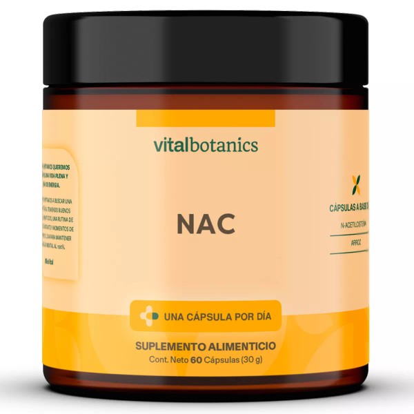 Vitalbotanics Nac N-acetilcisteina Con 60 Capsulas De 500mg Sabor ACTIL_CSTINA_60