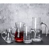 Mozacona 2pcs Glass Creamer Pitcher Sauce Serving Pitcher Milk Creamer