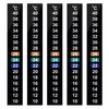 SUPVOX 10pcs Stick-on Digital Thermometer Strips, Celsius Display, PET, Black,