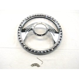 Bous Performance Billet Aluminum 14'' Steering Wheel Half Wrap Black Leather (9 Hole) S82027