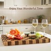 FYCTIO Wooden Cutting Boards for Kitchen, Checkered Cutting Board 1.2"