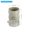 PATIKIL 3" HVAC Duct Manual Volume Damper, PP Adjustment Flame