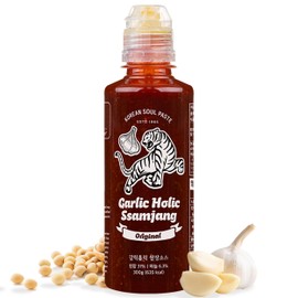 Korean Garlic Holic Ssamjang - Spicy and Sweet Seasoned Bean Paste for Korean BBQ Essential, Barbecue Dipping Sauce, Mix of Gochujang & Deonjang - Vegan, Non-GMO, 10.1 oz.