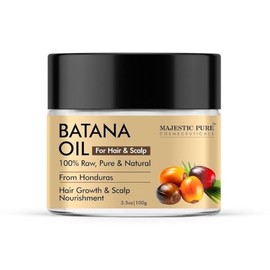 Majestic Pure Batana Oil - 118 ml | Premium Hair & Skin Treatment | Deep Moisturizing, Repair, and Growth Formula