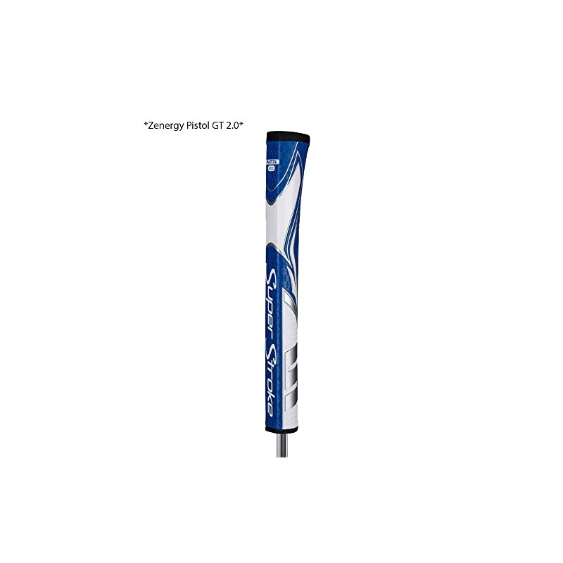 Super Stroke Unisex Adult Zenergy Pistol 1.0 Blue/White Putter Grip