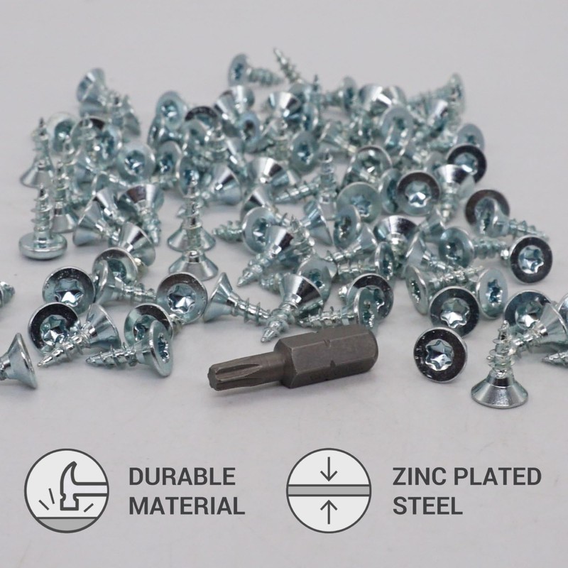 SKIR'CO (Pack of 300) 4.0 x 12 mm Galvanised Steel