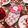 50PCS Valentine Foil Containers with Lid, Valentine Leftover Containers Valentine's